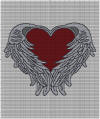 Angel Wings Around Heart 200 x 200