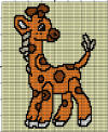 Baby Giraffe 80 x 80