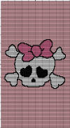 Baby Girl Skull 100 x 150