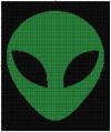 Green Alien Head 150 x 150