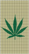 Marijuana Leaf 120 x 180
