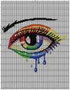 Rainbow Eye 130 x 140