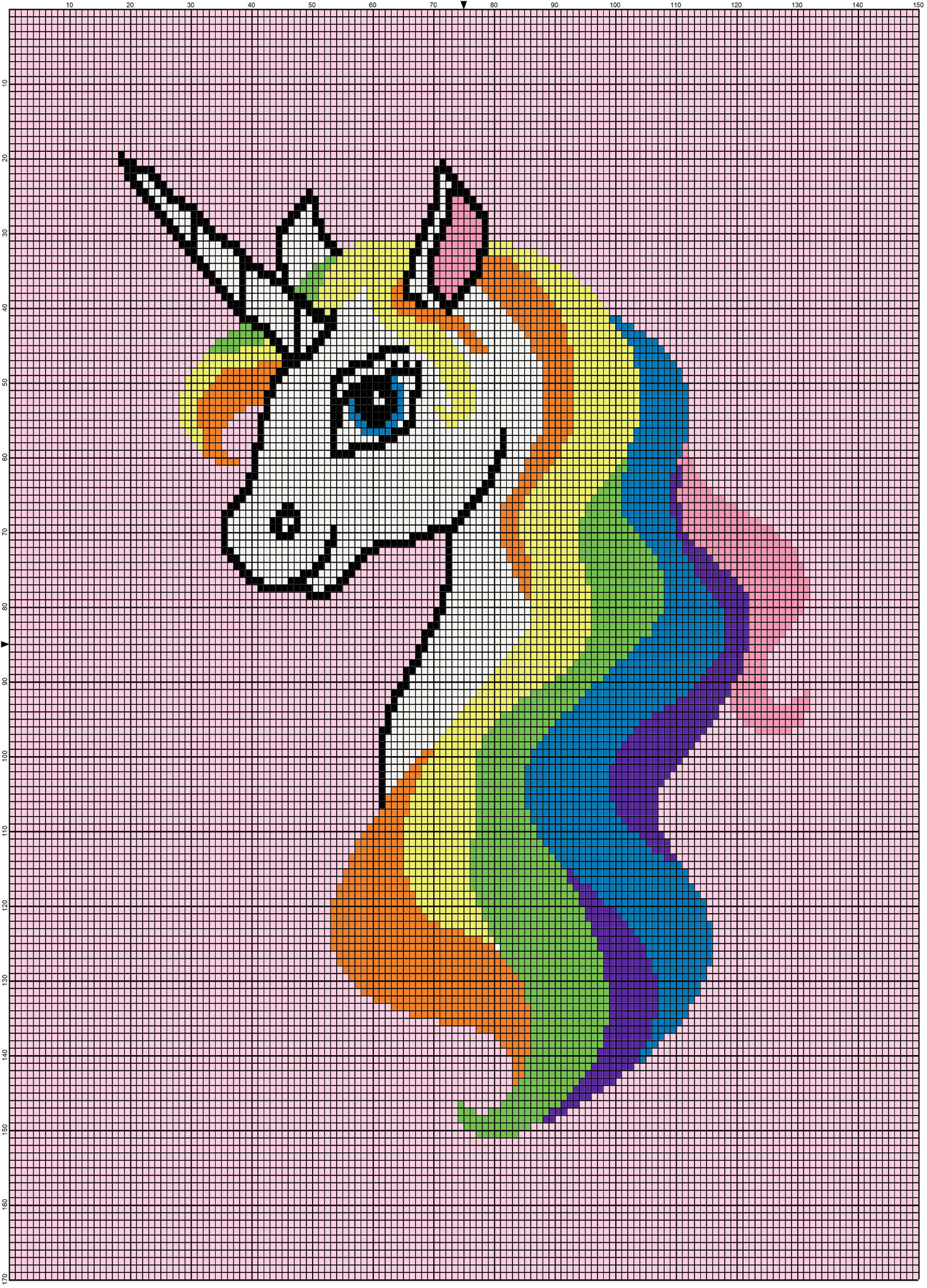 Unicorn C2c Crochet Unicorn Blanket C2c Crochet Pattern Free C2c Crochet Blanket