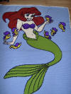 Little Mermaid - Ariel afghan