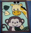 Baby Jungle Theme afghan